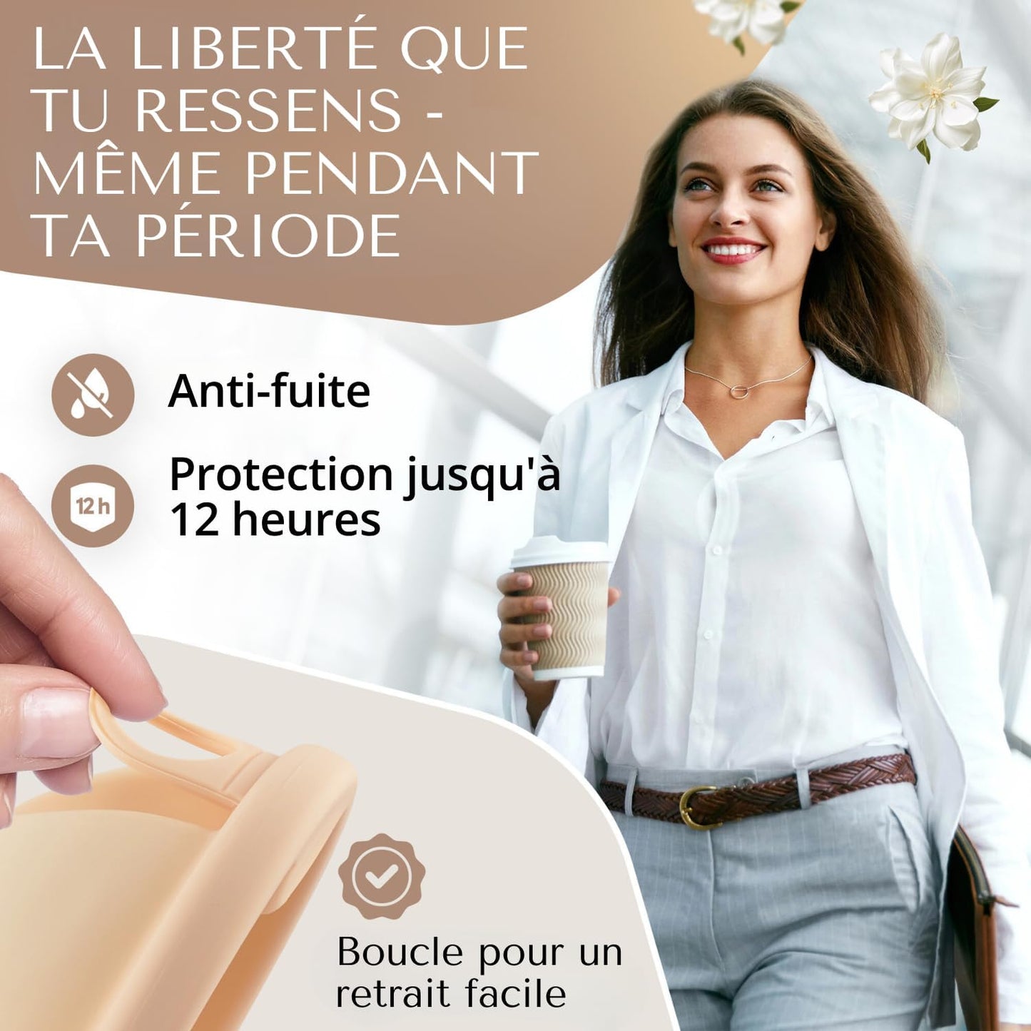 Disc Menstruel Confortable et Réutilisable- 2 Pieces
